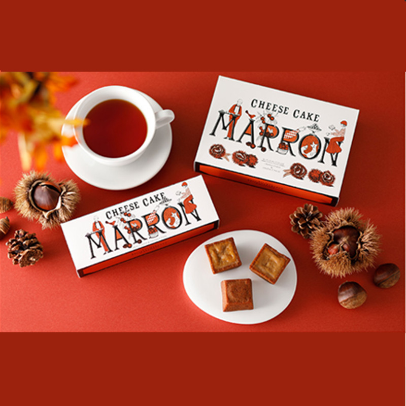 日本银座资生堂parlour浓厚芝士蛋糕 盒装3枚 栗子/草莓芝士蛋糕