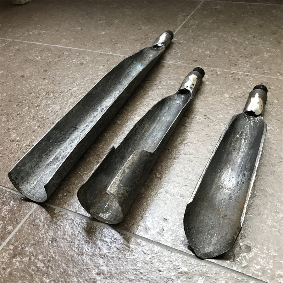 考古探测工具手工锻打孙记牌洛阳铲探铲4.5厘米土泥破砖掏沙铲头