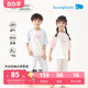 【小桉叶】丽婴房儿童家居服天丝透气套装莱赛尔2024新品