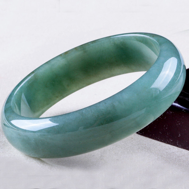 油青种翡翠手镯57mm 60.79g