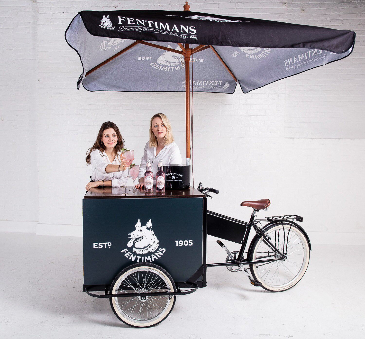 美式复古移动倒骑三轮餐车可定制logo咖啡面包牛奶促销摆摊夜市车