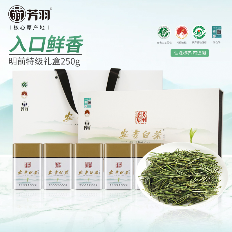 芳羽白茶2024年新茶安吉白茶25