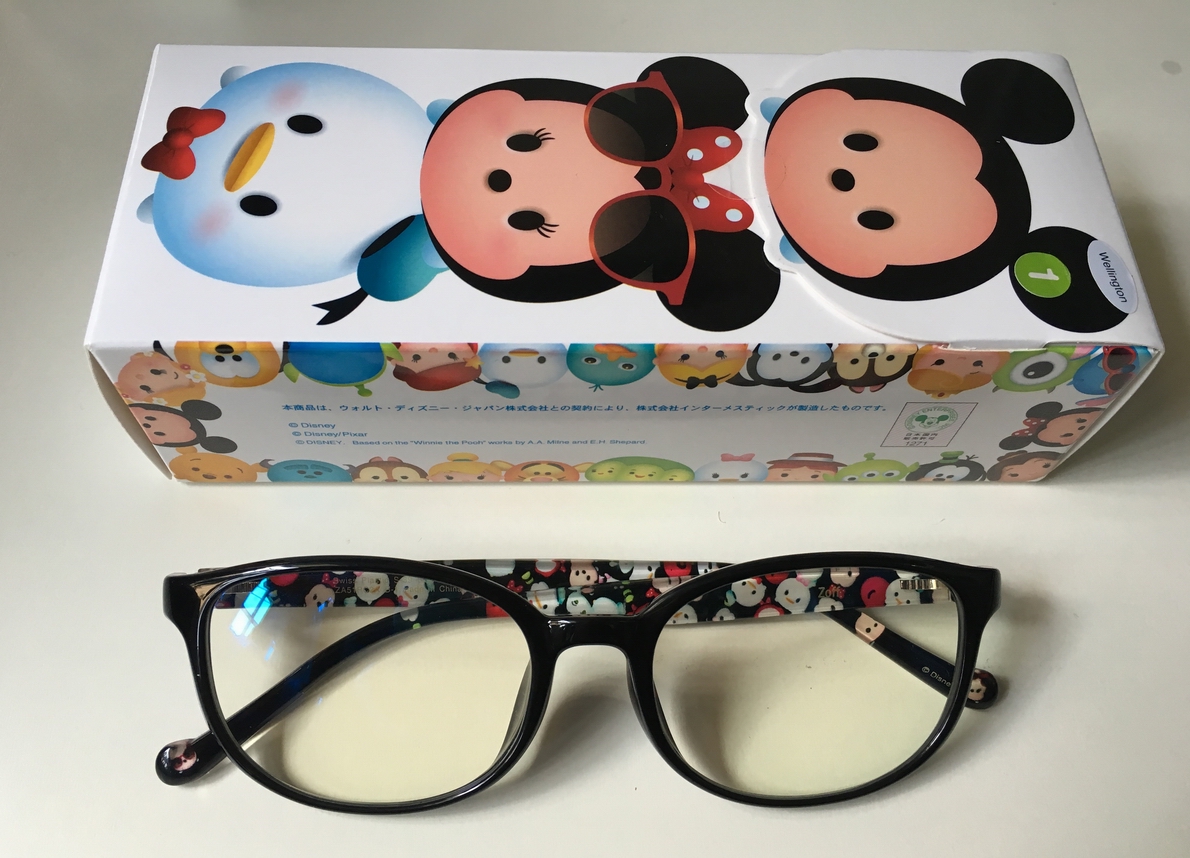 现货 日本 ZOFF眼镜 DISNEY TSUM 超轻PC蓝光眼镜电脑护目镜