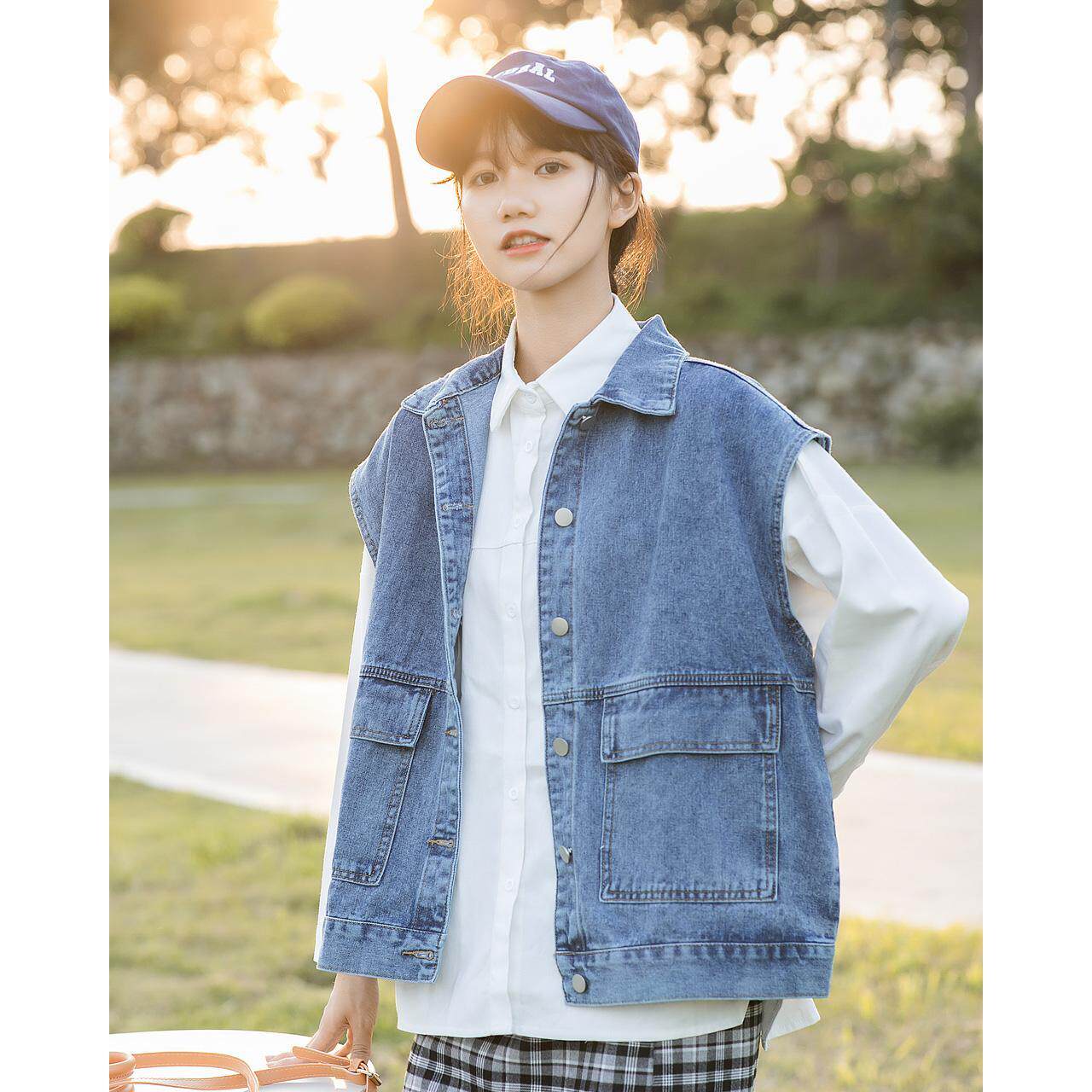 牛仔马甲薄款女夏