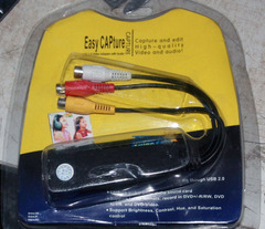 EasyCAP镀金接口 1路USB视频采集卡/1路USB监控采集卡 录像机特价