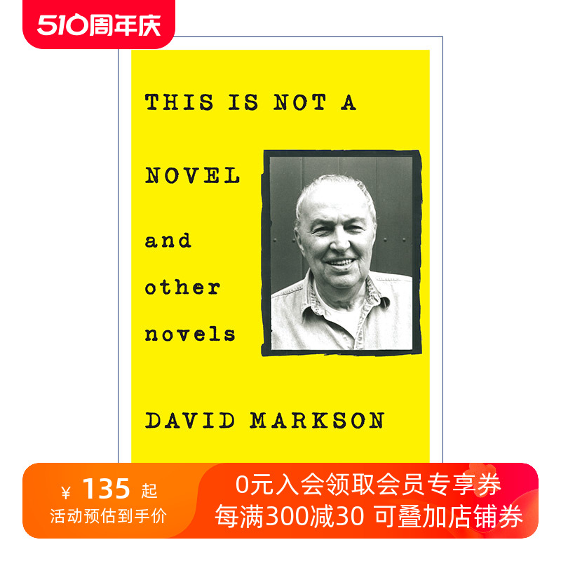 英文原版 This is Not a Novel and Other Novels 这不是一本小说与其他小说 消失点 David Markson 英文版 进口英语原版书籍