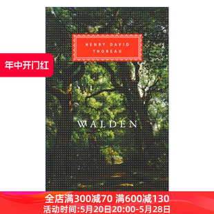 Walden 瓦尔登湖 亨利·戴维·梭罗 Everyman精装收藏版进口原版英文书籍