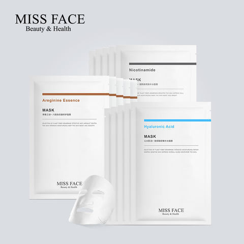 Miss face补水抗皱面膜保湿玻尿酸【第二件0元，第三件0元】预售