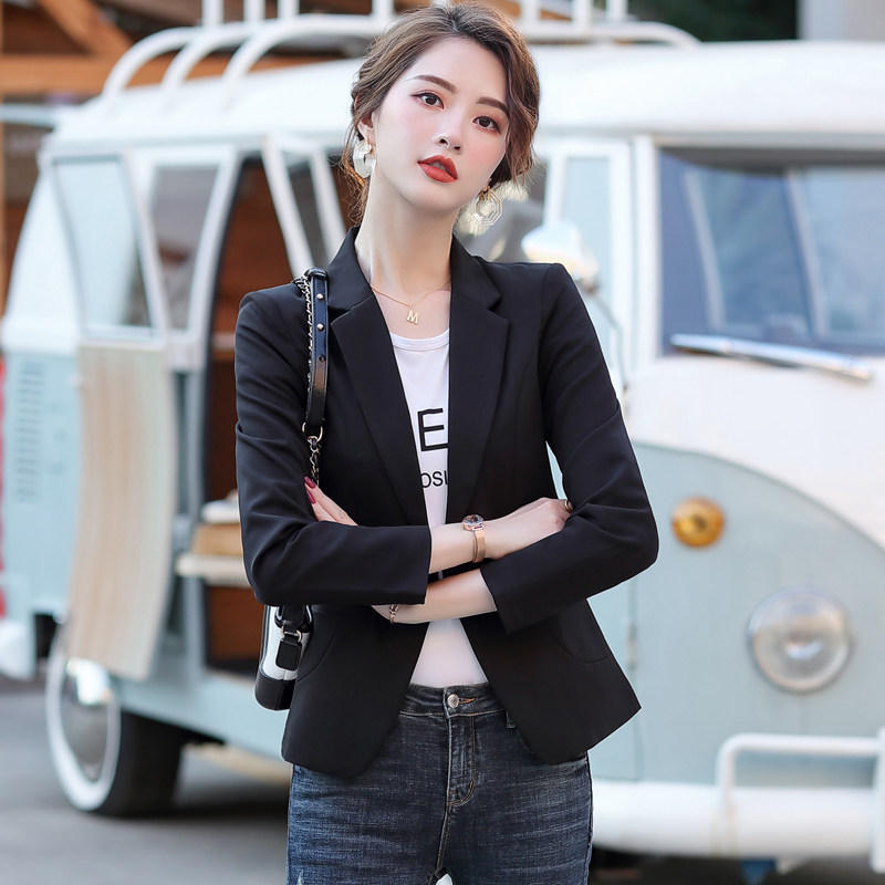 九折惠商城 女装 小西装外套女长袖2020秋季新款韩版时尚休闲短款小