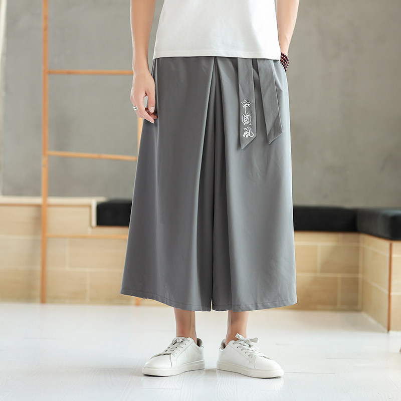 男士四季休闲裙裤发型师工装演出服情侣校园文艺舞台职业装围裙已售51