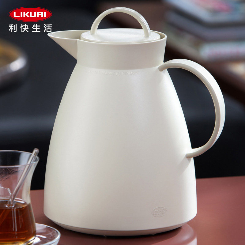 利快德国进口旋转式保温壶1升dan丹麦童话树脂热水瓶欧式家用暖壶
