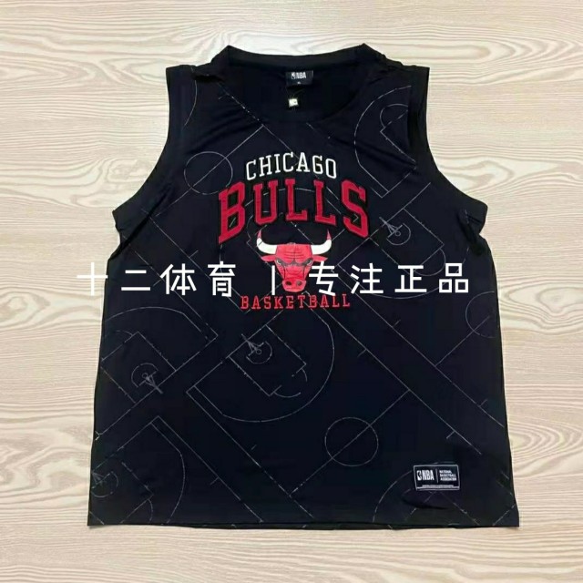 专柜正品AIR JORDAN 乔丹公牛NBA STYLE球衣运动宽松篮球背心T恤