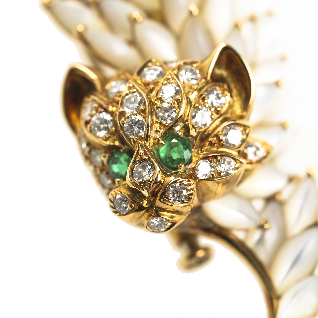 [9.0新]伯爵piaget中性18k黄金胸针