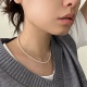 734号钟楚曦同款Choker小米baby珍珠复古金色女颈链项链少女感新