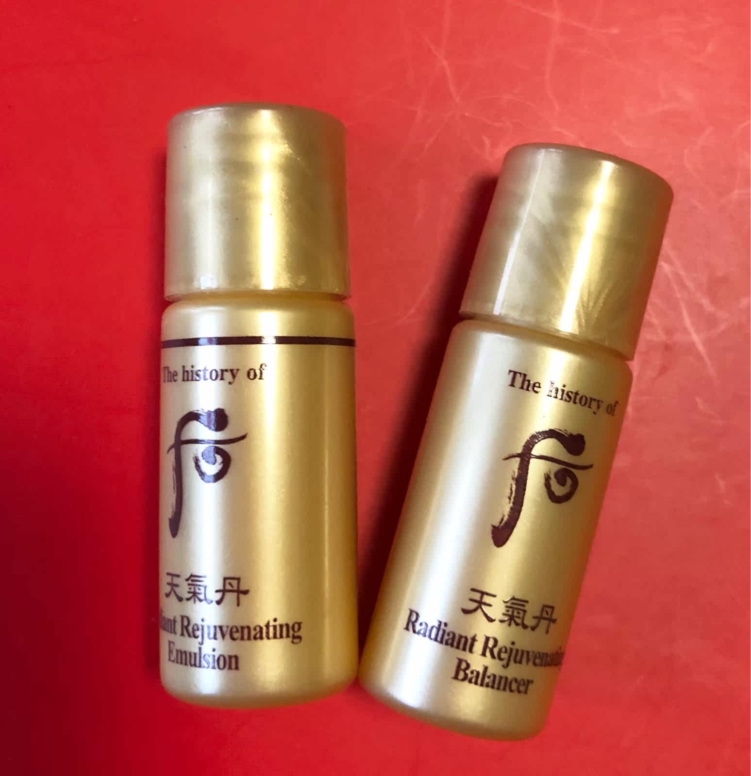 韩国正品whoo后天气丹水乳小样保湿抗皱补水紧致提拉水乳各5ml/瓶