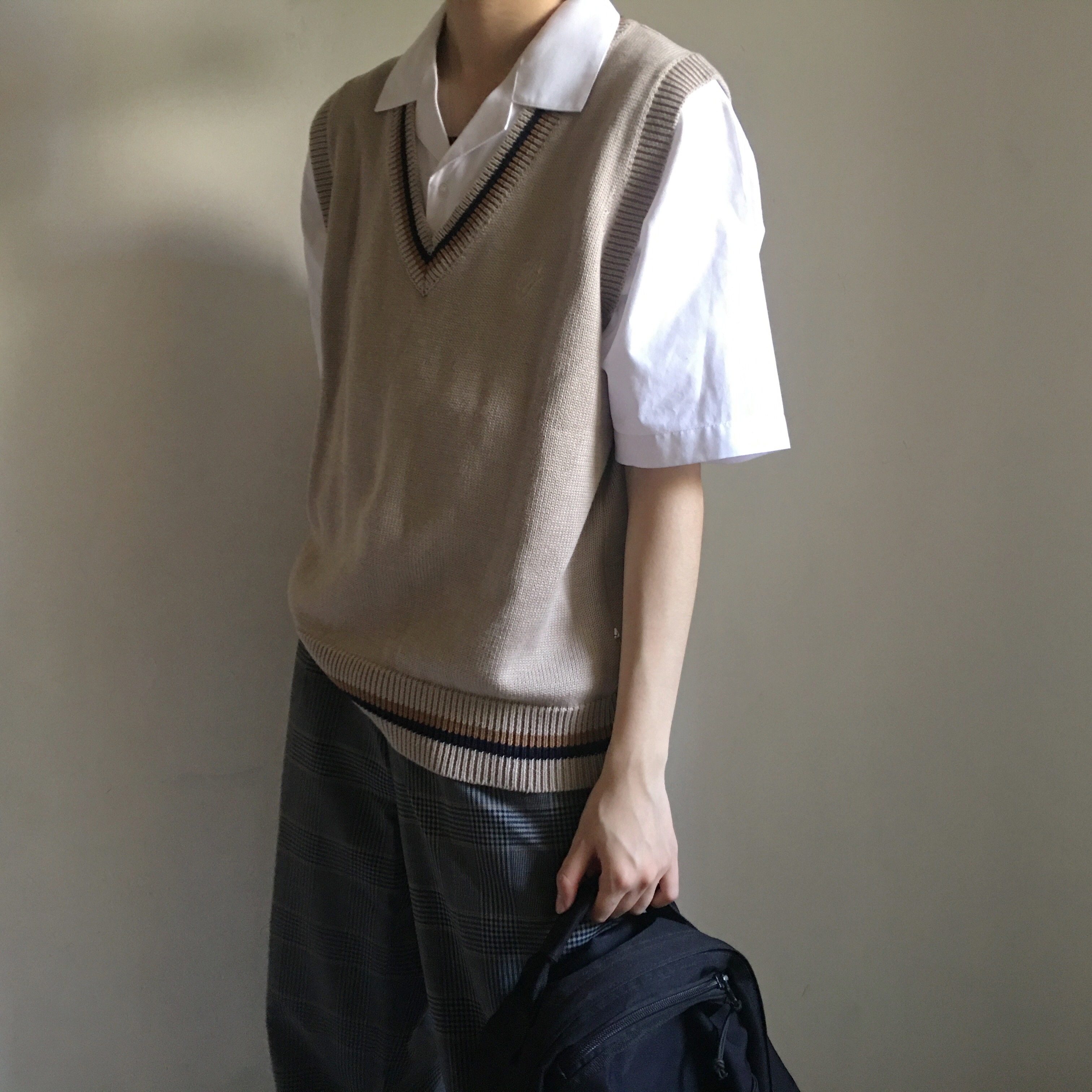 dk毛衣背心原创