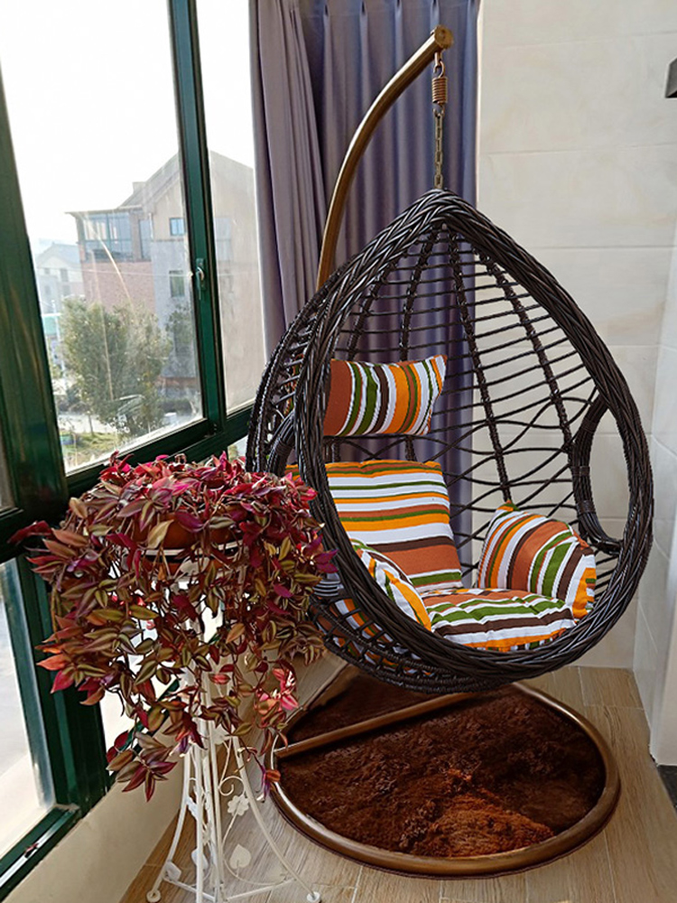 吊篮藤椅鸟巢摇椅秋千家用吊床室内阳台懒人掉椅子摇篮椅休闲吊椅