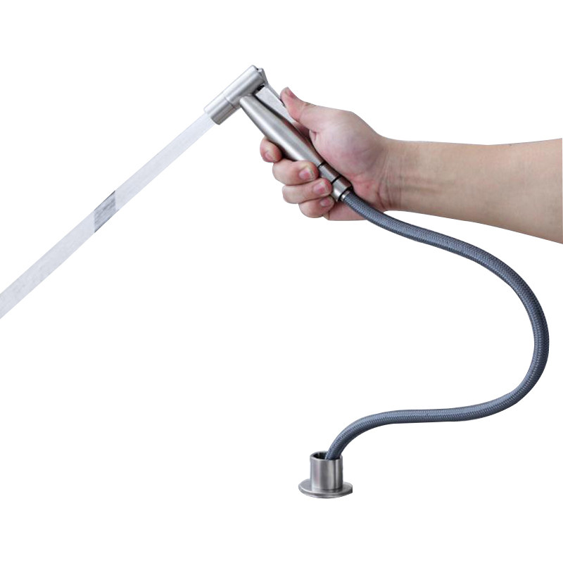 厨房水槽喷枪水龙头304不锈钢洗菜盆冲洗器抽拉式增高压喷头套装