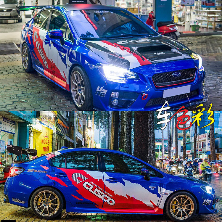 斯巴鲁brz改装车贴翼豹wrxsti力狮赛车贴纸三菱翼神evo汽车拉花