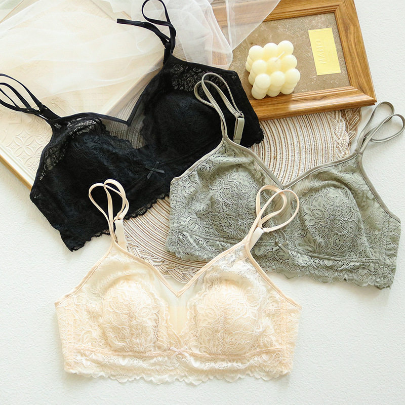 夏天真丝透气清凉光面无痕内衣女大胸显胸小超薄胸罩海绵文胸 原价159