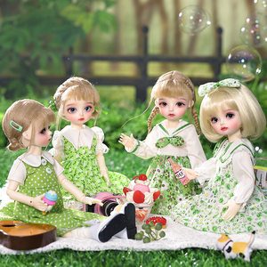 bjd娃娃6分sd女娃闺蜜姐妹春游装小清新纯手工玩偶sd礼物现货包邮