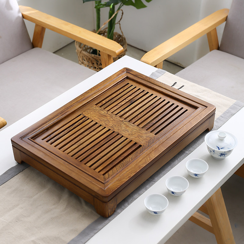 陶瓷茶盘储水排水中式现代简约家用办公迷你干泡茶台托盘大号茶海