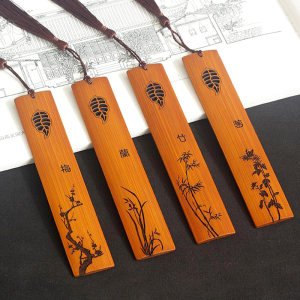 创意竹制书签图片