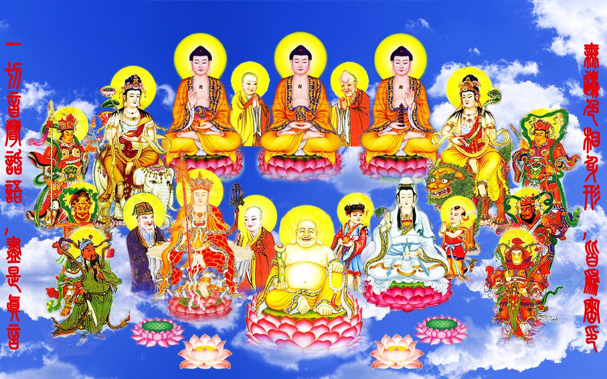 印花dmc纯棉绣线十字绣人物全堂万佛小版大版十字绣套件