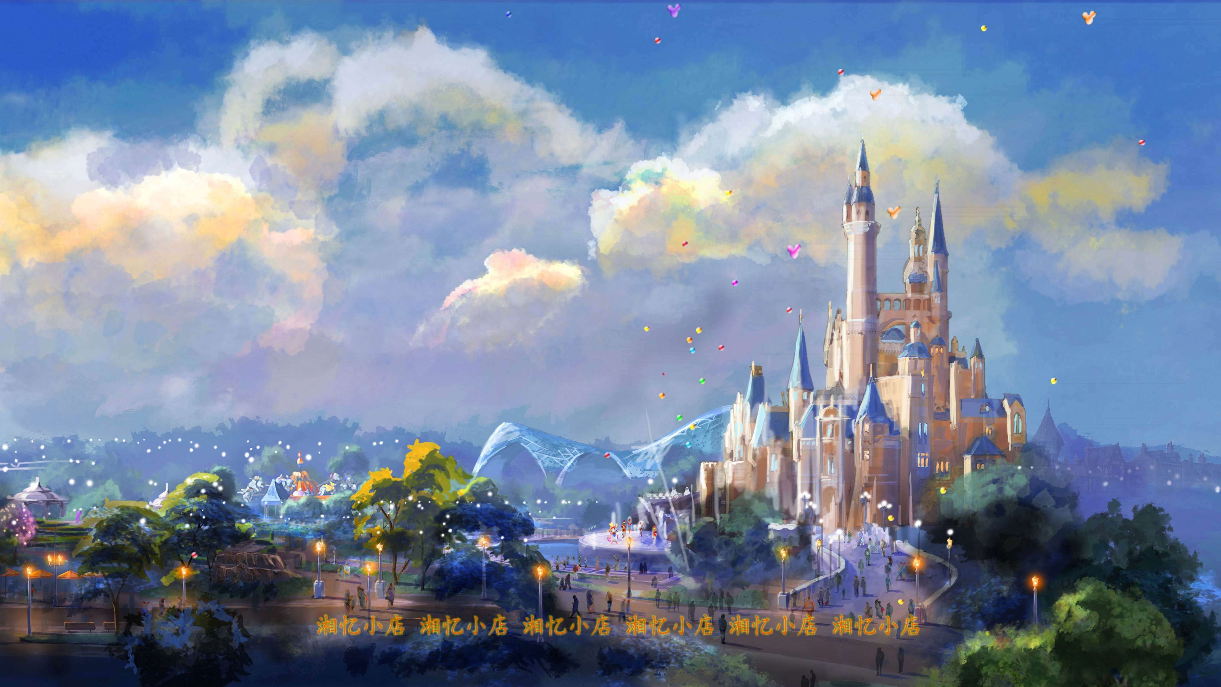 大全—印花新款dmc纯棉十字绣套件 客厅卧室餐厅挂画风景油画童话城堡