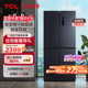 TCL 486L大容量养鲜冰箱十字对开门四开门双变频风冷无霜一级能效