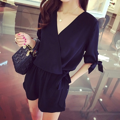 .Add fertilizer XL Jumpsuits Xia fat mm2019 new pattern Easy Bandage Chiffon Coveralls suit 200in the Women's clothing/Boutique , Large size women category - from Buy2taobao.com to provide professional Taobao agent buy service