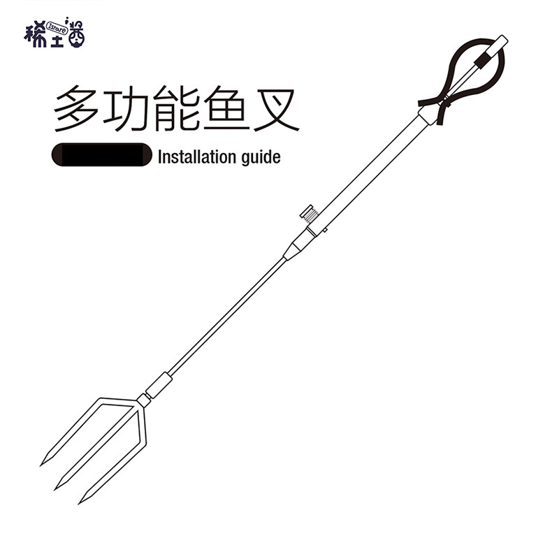 israre304不锈钢半自动潜水鱼叉手工虾弓箭活动倒刺伸缩弹射捕鱼