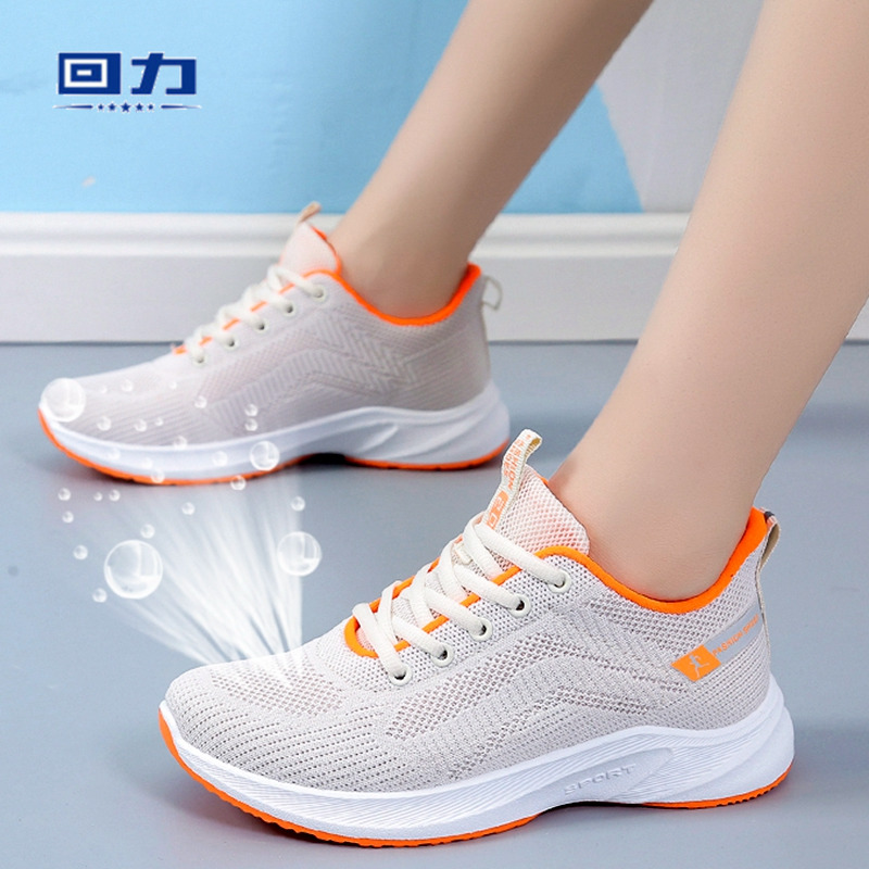 回力女鞋秋季新款网面透气跑步鞋