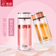 希诺玻璃杯女高颜值单层水杯女生茶杯2025新款便携家用喝水杯子