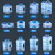 饮水水箱桶食品储水矮家用桶茶盘抖茶水方型级茶水桶台扁茶具音桶
