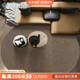 手工编织椭圆形地毯进口羊毛客厅现代简约北欧纯色卧室地垫可定制