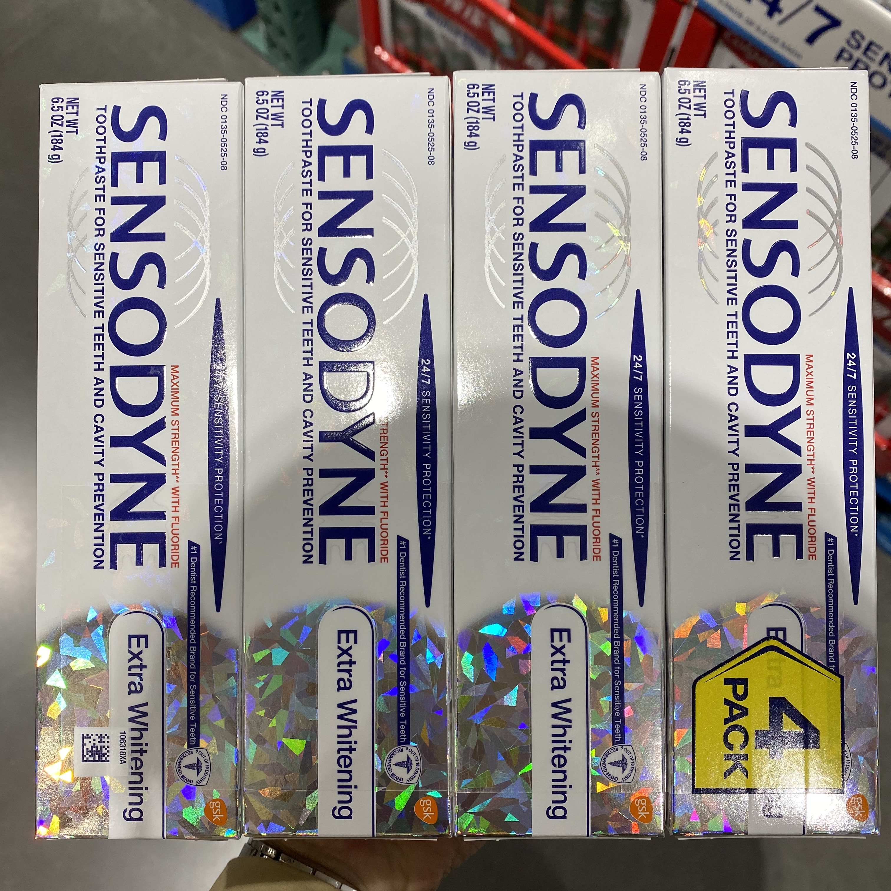 美国进口舒适达抗敏牙膏184g4盒costco开市客秒发国内代购