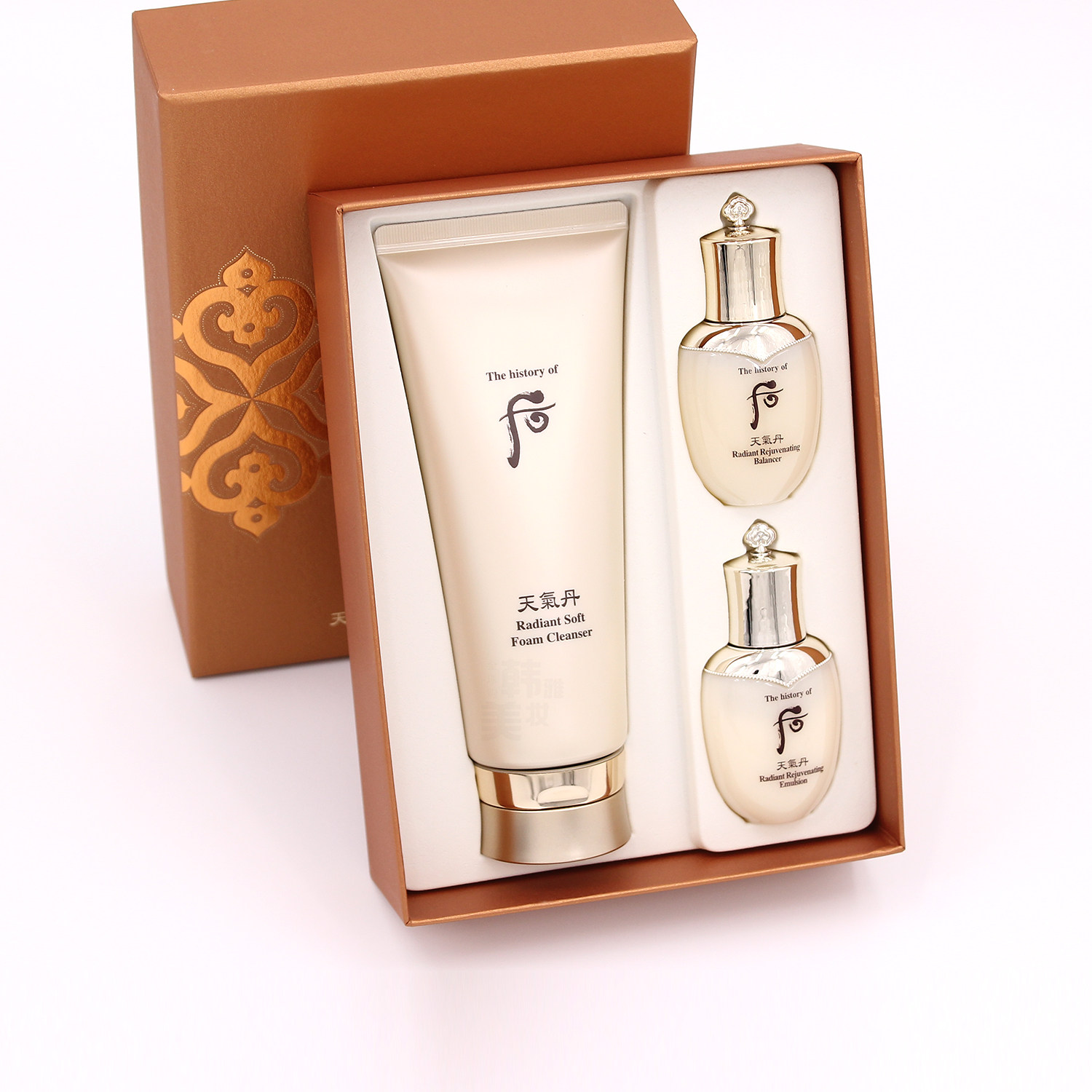 热销后美白洗面奶套盒_韩国专柜whoo后天气丹华泫温和洁面洗面奶200ml