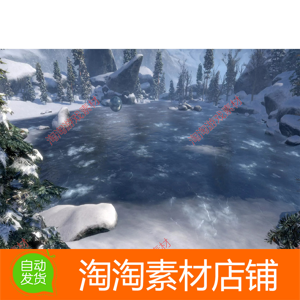 Unity3d Ice World 2.0.0 包更 冰雪世界 真实冰纹理材质着色器