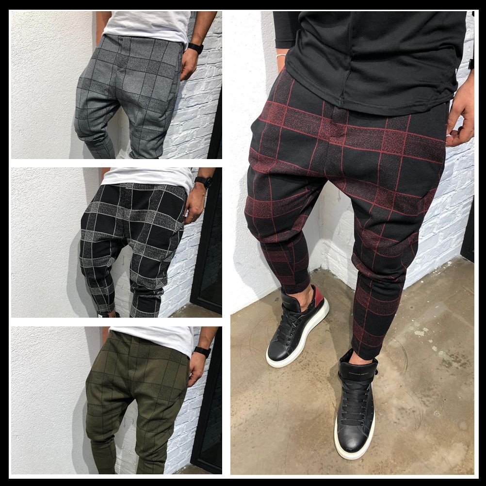 Men's casual pants in autumn and winter男士方格子3D数码长裤|ruв категории Мужская одежда, брюки - от Buy2taobao.com для оказания профессиональной услуги покупки агента Taobao