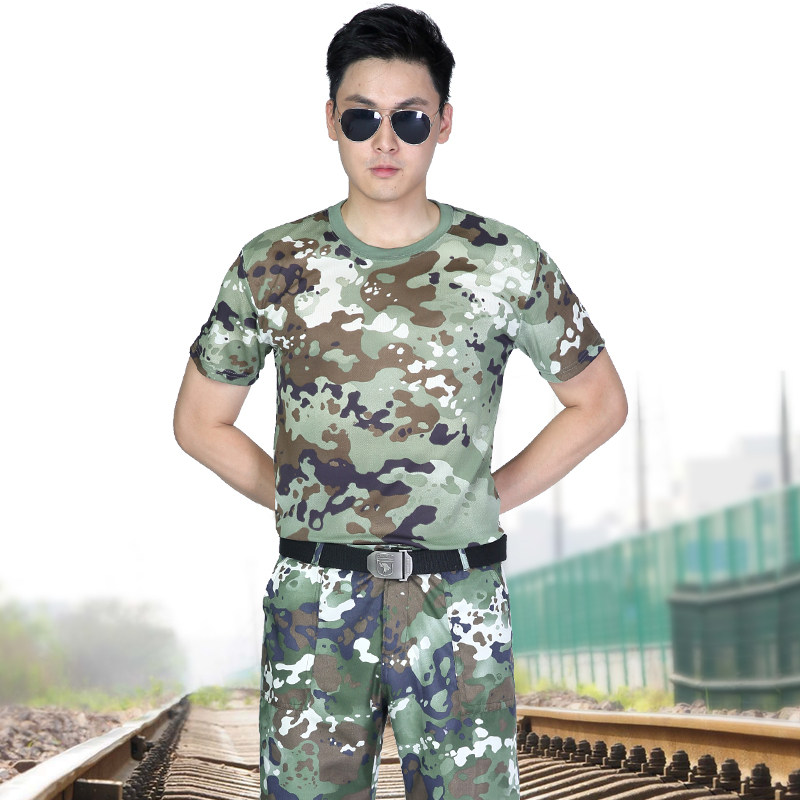 迷彩套装女夏季短袖军迷