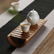 竹制小茶盘干泡台 家用储水式茶台茶海壶承 奉茶托盘实木日式茶具