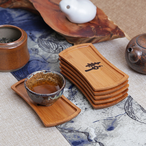 静心禅意竹杯垫 隔热垫餐桌垫碗垫紫砂养壶垫子 日式防烫茶道茶托图片