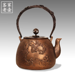 仿古老铜壶 铜壶 纯手工 烧水壶加厚铜水壶纯铜电陶炉茶艺壶