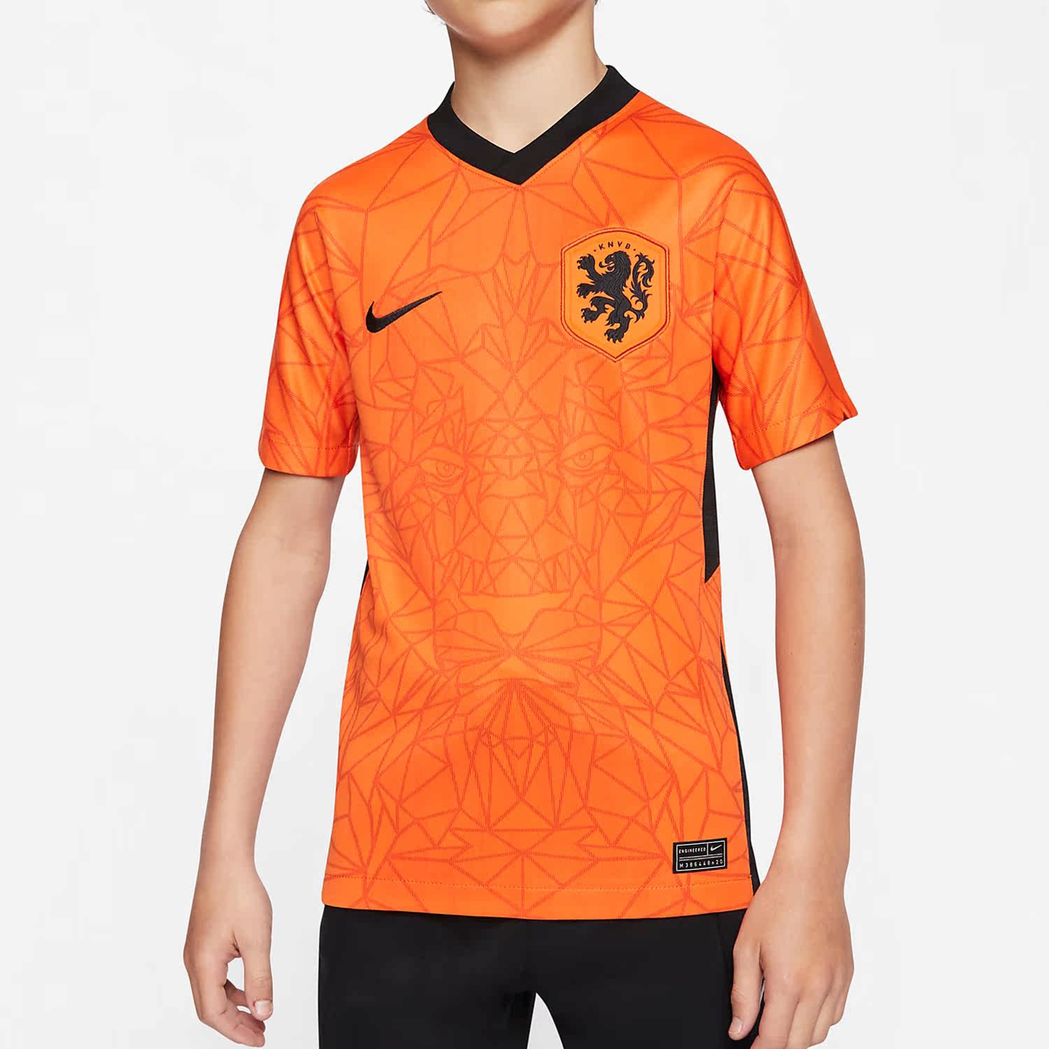nike耐克正品2021赛季欧洲杯荷兰儿童主场球迷版球衣cd1044