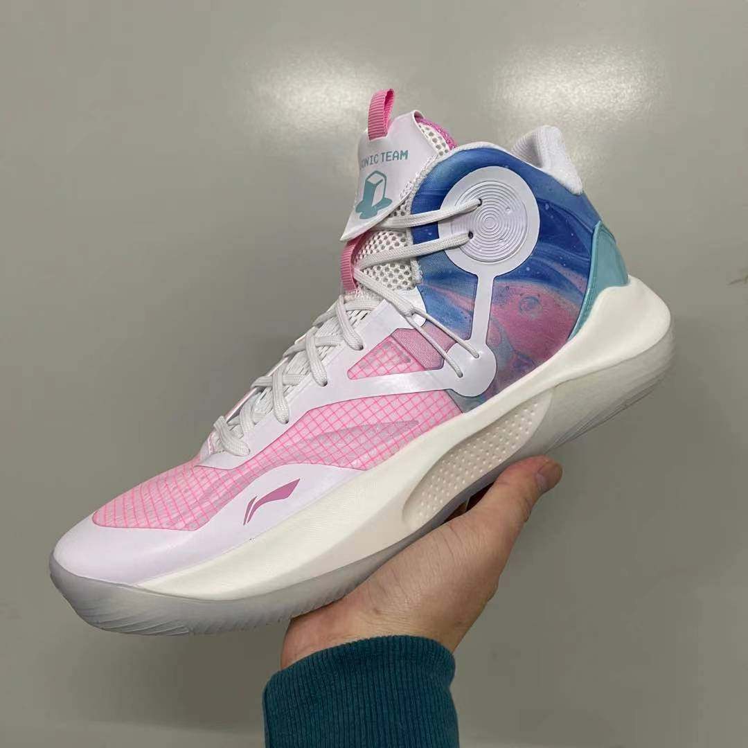 李宁2021新款韦德之道音速9棉花糖樱花男运动篮球鞋abpr017