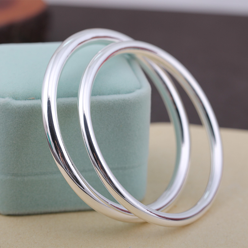 s999纯银手镯女光面实心-特价促销-优惠券领取-价格|多少钱|什么牌子