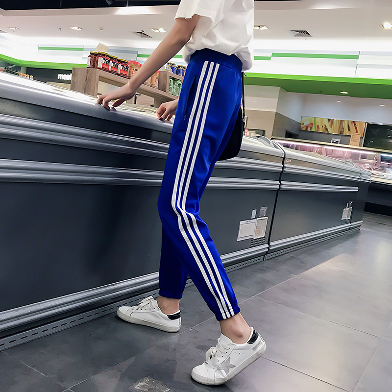 Sports pants Autumn 2018 new pattern ins Ultra-fire trousers student Easy Korean Edition ulzzang Versatilein the Women's clothing/Boutique , Pants , Casual pants category - from Buy2taobao.com to provide professional Taobao agent buy service