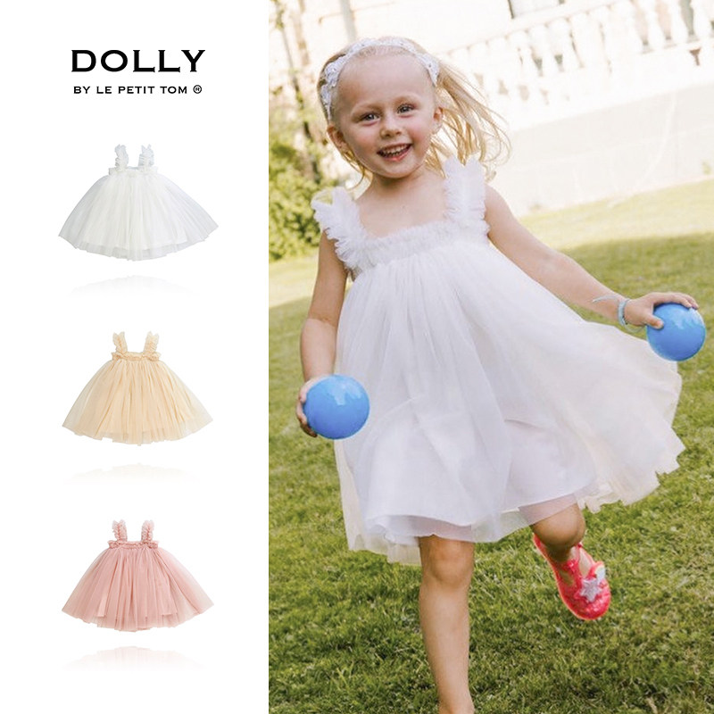 可亲子荷兰dolly沙滩tutu裙 公主裙女童夏儿童纱裙度假宝宝裙子