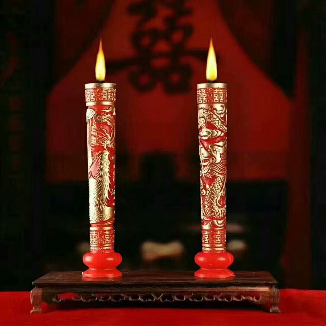 热销结婚蜡烛龙凤无烟